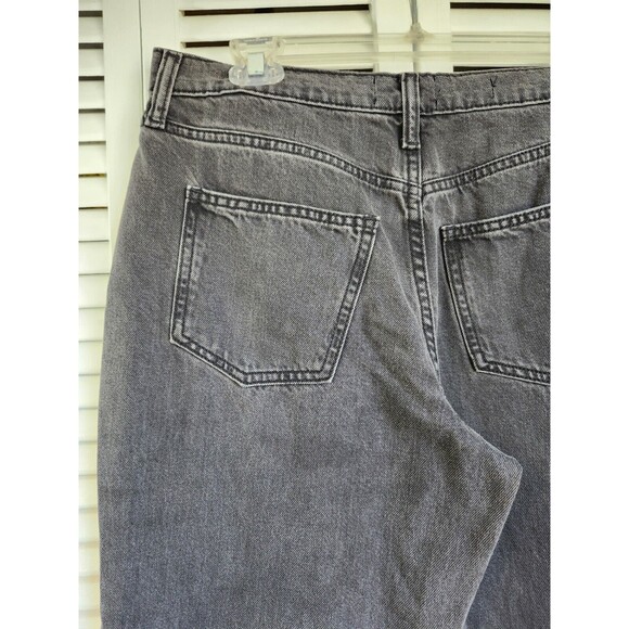 Universal Thread size 2/26 Boyfriend Fit Raw Hem Mid Rise Black Wash 100% cotton - Picture 10 of 11